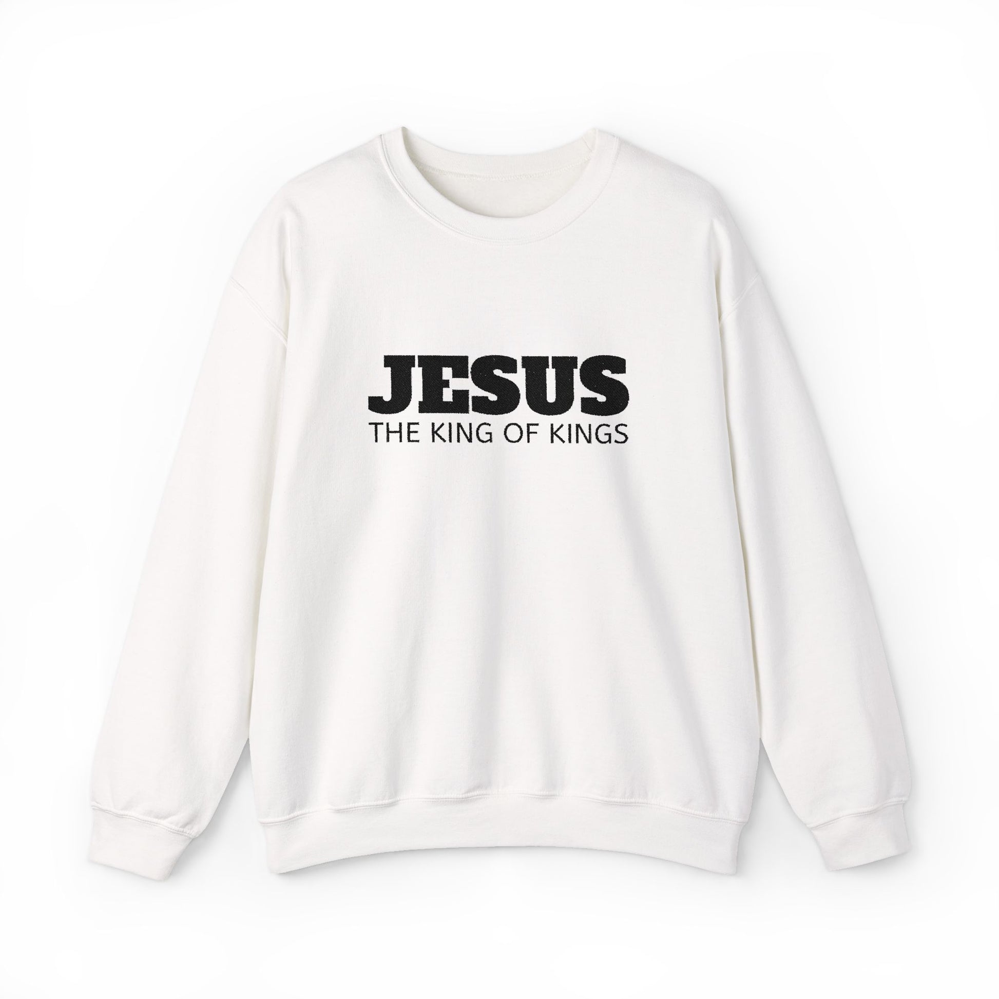Jesus the King of Kings Crewneck Sweatshirt | Christian Apparel, Faith-Based Gift, Cozy Sweatshirt, Religious Gift, Unisex Fashion
