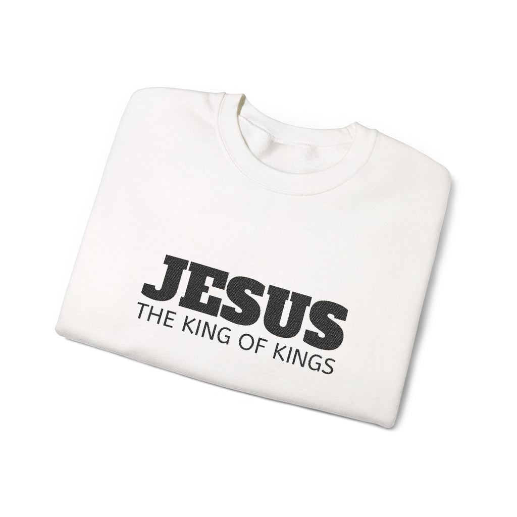 Jesus the King of Kings Crewneck Sweatshirt | Christian Apparel, Faith-Based Gift, Cozy Sweatshirt, Religious Gift, Unisex Fashion