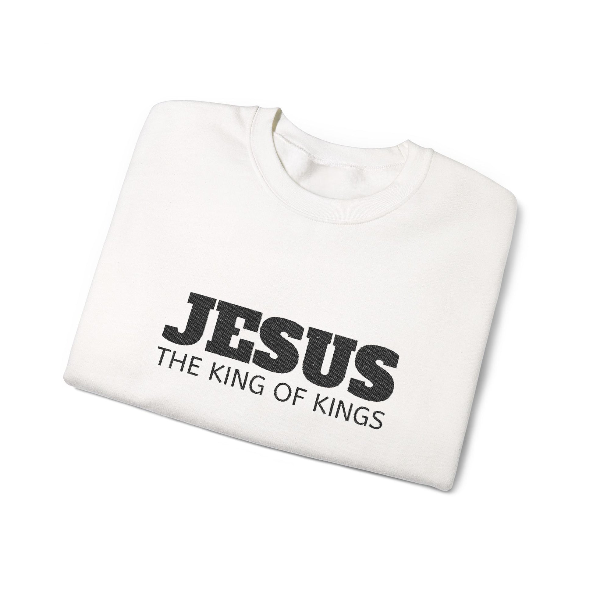 Jesus the King of Kings Crewneck Sweatshirt | Christian Apparel, Faith-Based Gift, Cozy Sweatshirt, Religious Gift, Unisex Fashion
