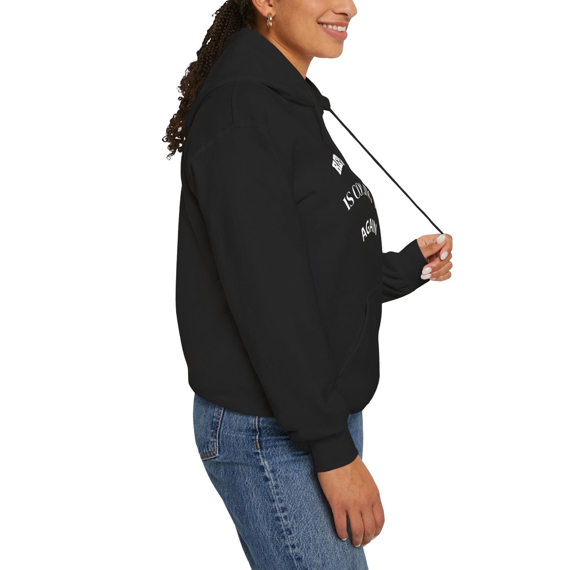 Christian Message Sweatshirt - Repent Jesus Is Coming Back Again, Faithful Hoodie, Religious Gift, Inspirational Clothing, Church Apparel